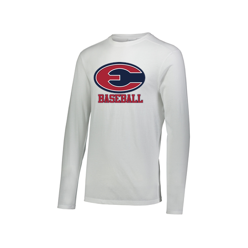[FTLCUBWH-AXS-LOGO1] Decker Men's Tri-Blend T-Shirt - Long Sleeve (Adult XS, White, Logo 1)