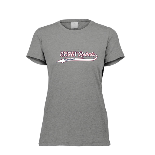 [FTSCUBGY-FAXS-LOGO2] Decker Women's Tri-Blend T-Shirt - Short Sleeve (Female Adult XS, Gray, Logo 2)
