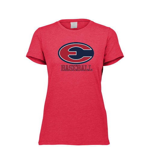 [FTSCUBRD-FAXS-LOGO1] Decker Women's Tri-Blend T-Shirt - Short Sleeve (Female Adult XS, Red, Logo 1)