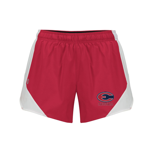 [229489.H01.S-LOGO1] Girls Olympus Shorts (Female Youth S, Red, Logo 1)