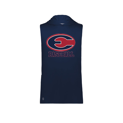 [222590.065.XS-LOGO3] Men's CoolDry Sleeveless Hoodie (Adult XS, Navy, Logo 3)