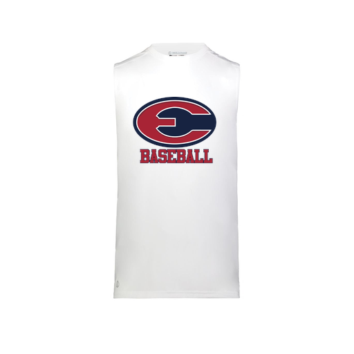 [222593.005.S-LOGO1] Men's CoolDry TankTop (Adult S, White, Logo 1)