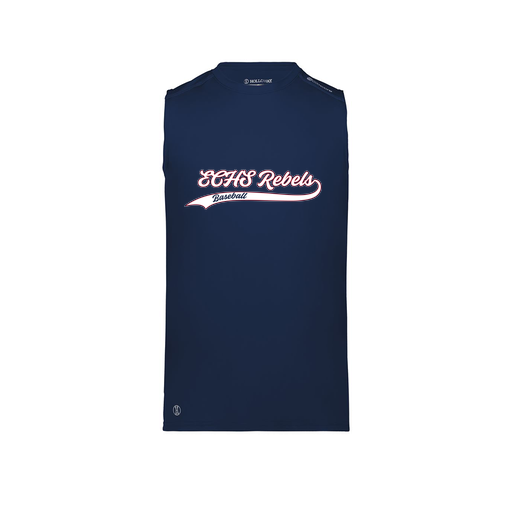 [222593.065.S-LOGO2] Men's CoolDry TankTop (Adult S, Navy, Logo 2)