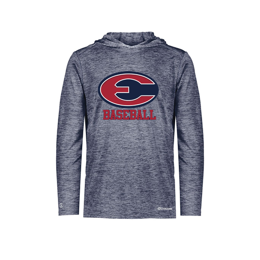 [FOLHCGNV-AS-LOGO1] Decker Men's Charge Hoodie (Adult S, Navy, Logo 1)