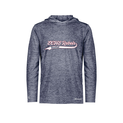 [FOLHCGNV-YS-LOGO2] Decker Youth Charge Hoodie (Youth S, Navy, Logo 2)