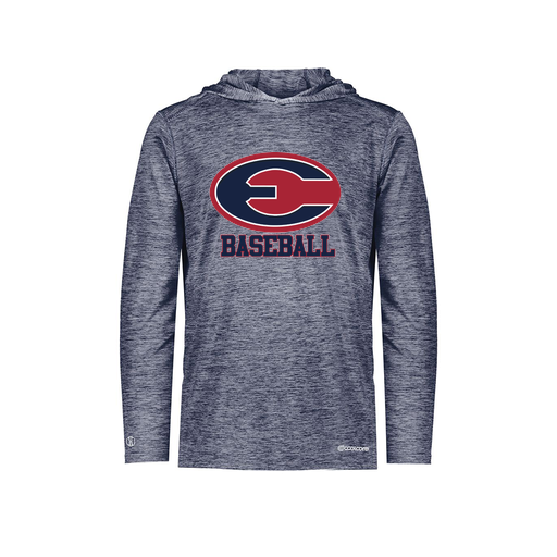 [FOLHCGNV-YS-LOGO3] Decker Youth Charge Hoodie (Youth S, Navy, Logo 3)