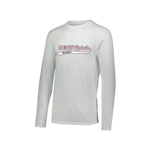 [FTLCUBWH-AXS-LOGO2] Decker Men's Tri-Blend T-Shirt - Long Sleeve (Adult XS, White, Logo 2)