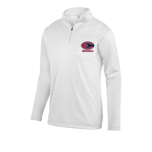 [FOLQFFWH-AS-LOGO1] Decker Men's FlexFleece 1/4 Zip (Adult S, White, Logo 1)