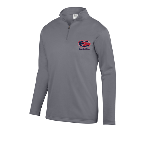 [FOLQFFGY-AS-LOGO3] Decker Men's FlexFleece 1/4 Zip (Adult S, Gray, Logo 3)
