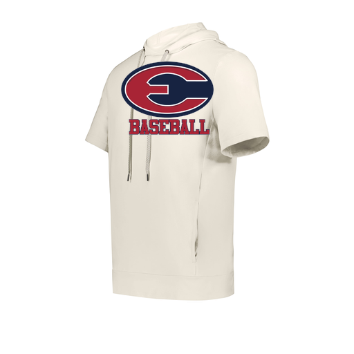 [222505.907.S-LOGO1] Men's Venturs Soft Knit Short Sleeve Hoodie (Adult S, White, Logo 1)