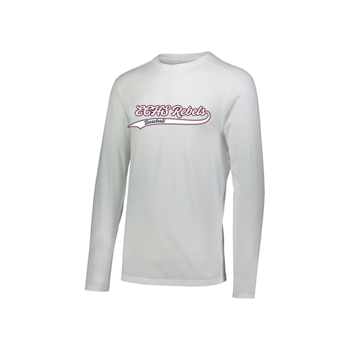 [FTLCUBWH-YS-LOGO2] Decker Youth Tri-Blend T-Shirt - Long Sleeve (Youth S, White, Logo 2)