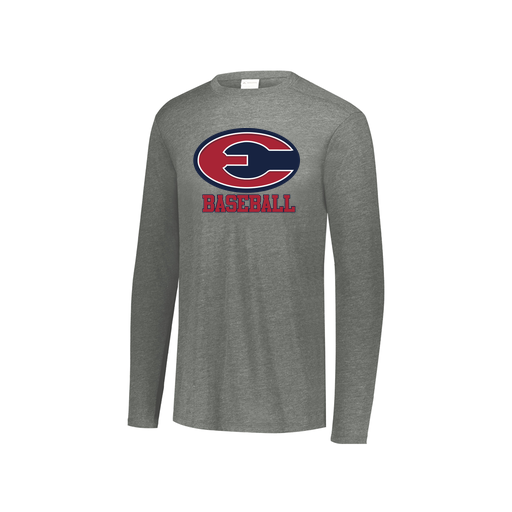 [FTLCUBGY-YS-LOGO1] Decker Youth Tri-Blend T-Shirt - Long Sleeve (Youth S, Gray, Logo 1)