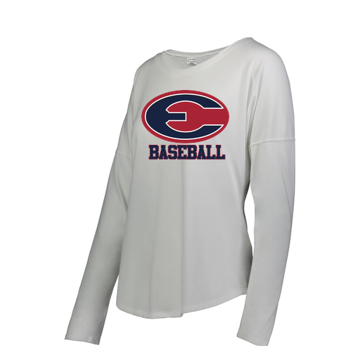 [FTLCUBWH-FAS-LOGO3] Decker Women's Tri-Blend T-Shirt - Long Sleeve (Female Adult S, White, Logo 3)